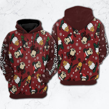 Disney Family Mickey Mouse And Friend Walt Disney Fan Gift, Disney Family Mickey Mouse And Friend Walt Disney Aop Hoodie, Zip Hoodie, Fleece Jacket