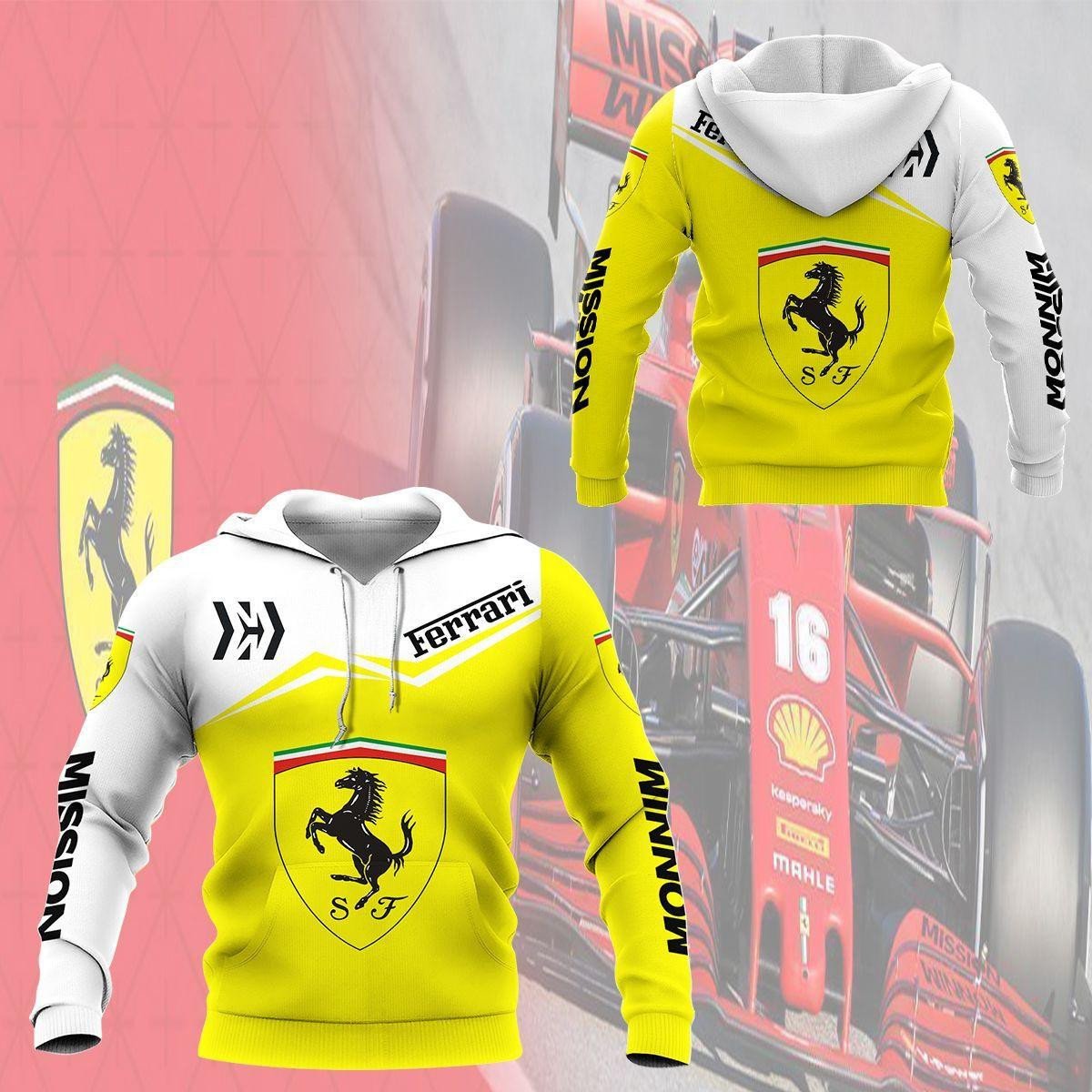 Scuderia Ferrari Luxyry Car 7k957 Fan Gift 3d Zip Hoodie Hoodie Ii0