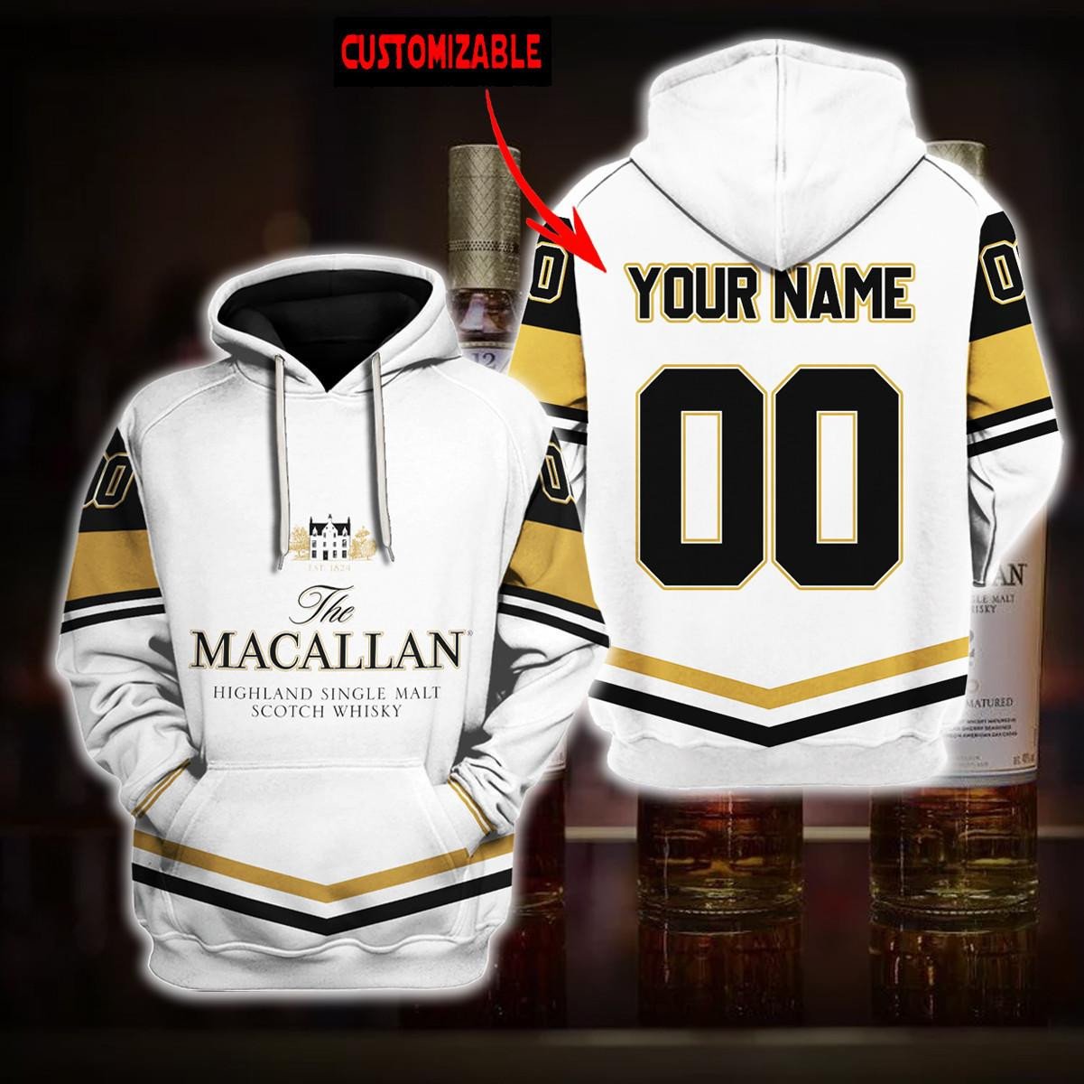 The Macallan Malt Scotch Whisky Personalized 3d Hoodie