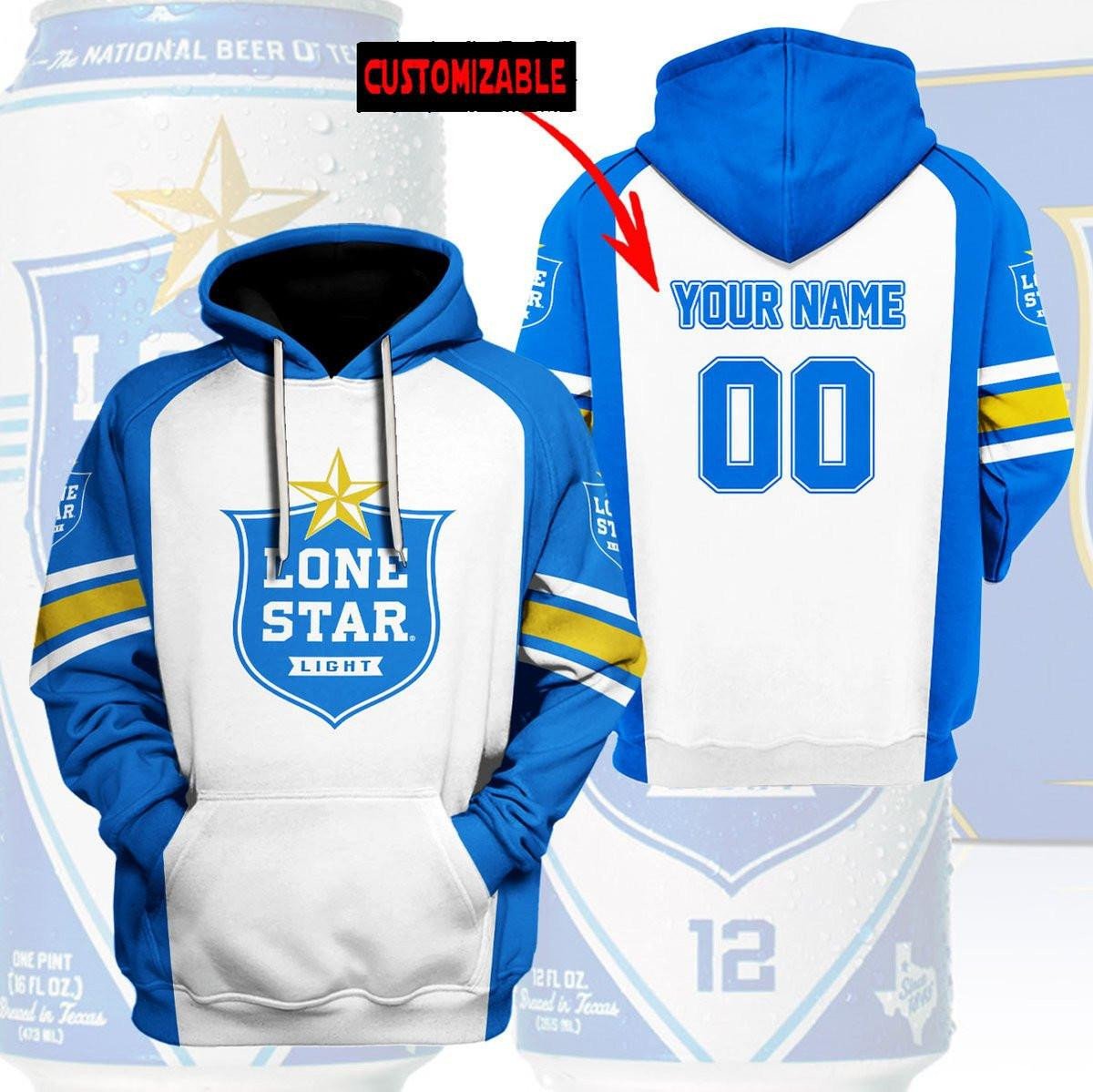 Lone Star Beer Personalized 3d Hoodie 534