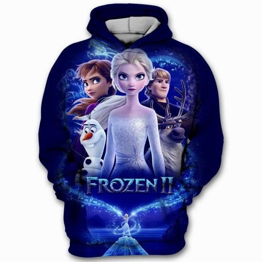 Elsa Anna Kristoff Olaf Frozen 3d Hoodie