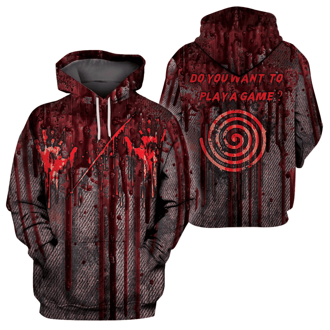 Horror Movies Hoodie Do You Want To Play A Game?