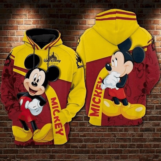 Funny Mickey Mouse Comics Disney 108 Fan Gift Stylist Unisex Cartoon Graphic Outfits Aop Hoodie