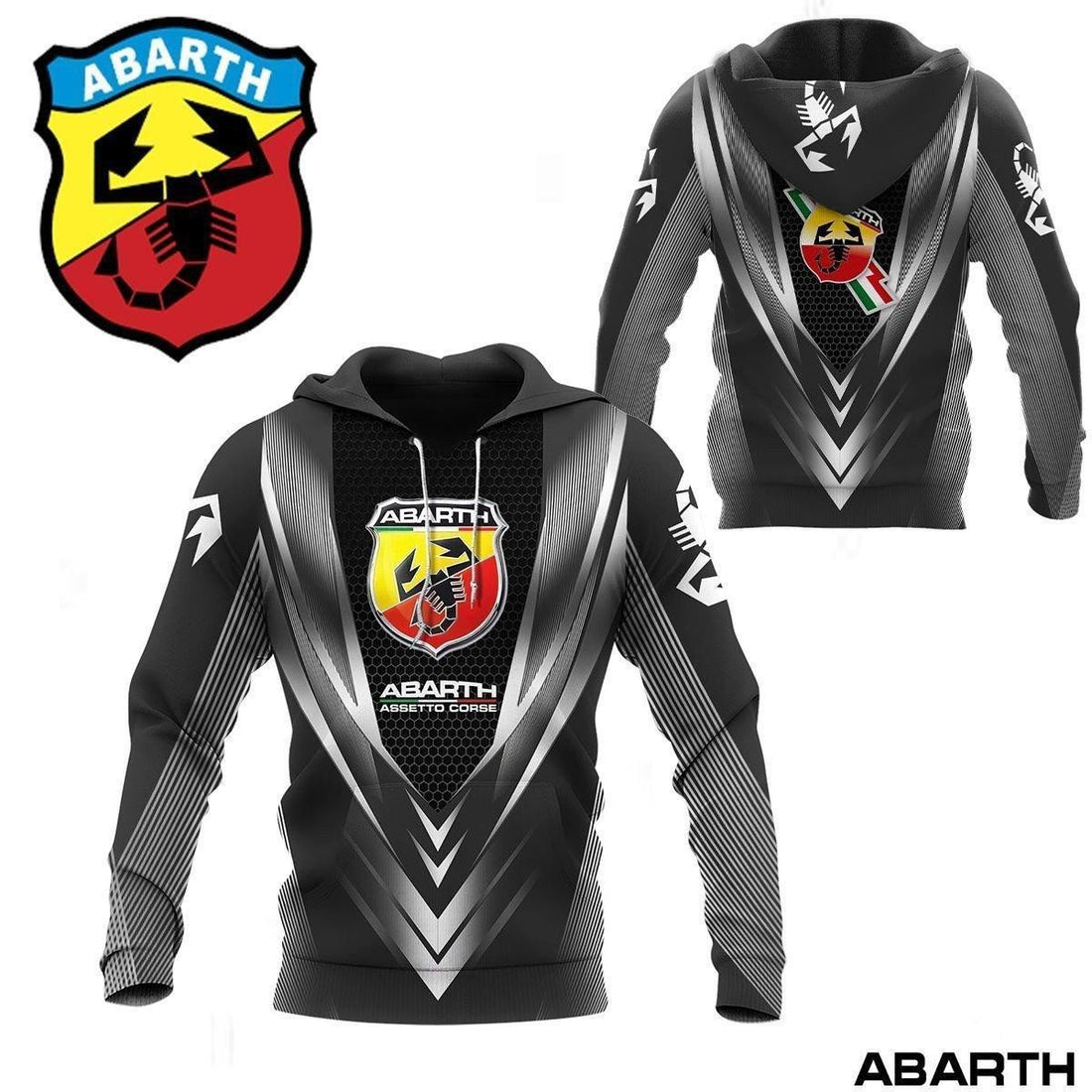 Abarth Shirt Fan Gift 12, Stylist Unisex 3d Hoodie Zip Hoodie