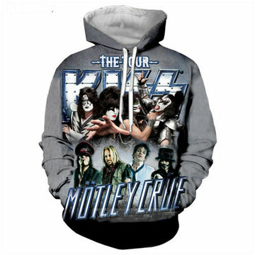 Pop Heavy Metal Band Motley Crue 3d Print Jacket Women/men Hip Hop Hoodies