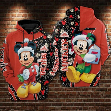 Mickey Mouse Movies Disney 6 Over Print 3d Hoodie Zip Hoodie