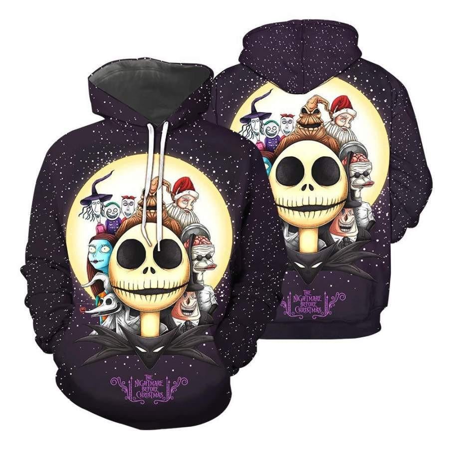 Jack Skellington The Pumpkin King Nightmare Before Christmas All Over Print Hoodie 123
