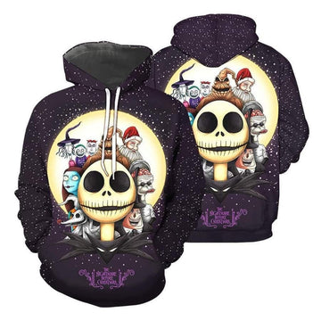 Jack Skellington The Pumpkin King Nightmare Before Christmas All Over Print Hoodie 123