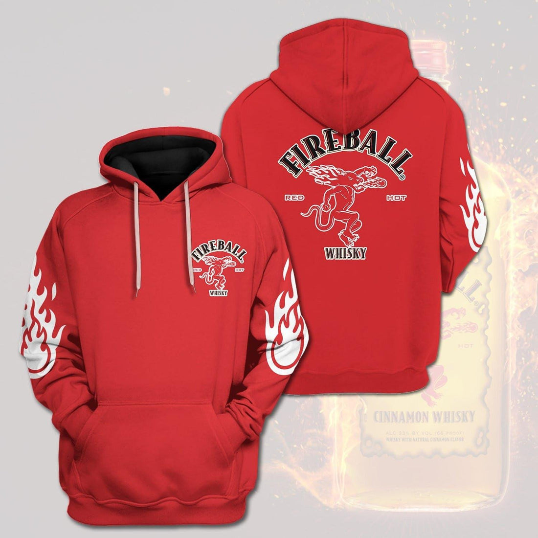 Fireball Whisky Classic 3d Hoodie