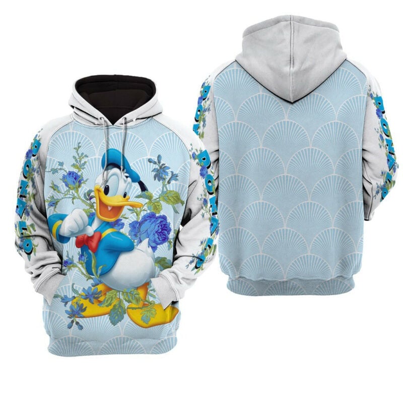 Donald Floral Tropical Hoodie Zip Hoodie