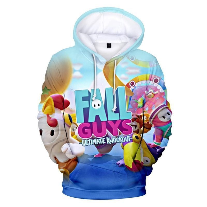 Fall Guys Cool Game Over Print 3d Hoodie Zip Hoodie