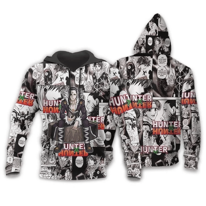 Hxh Chrollo Lucilfer Hunter X Hunter Anime Manga For Men And Women 3d Hoodie Zip Hoodie