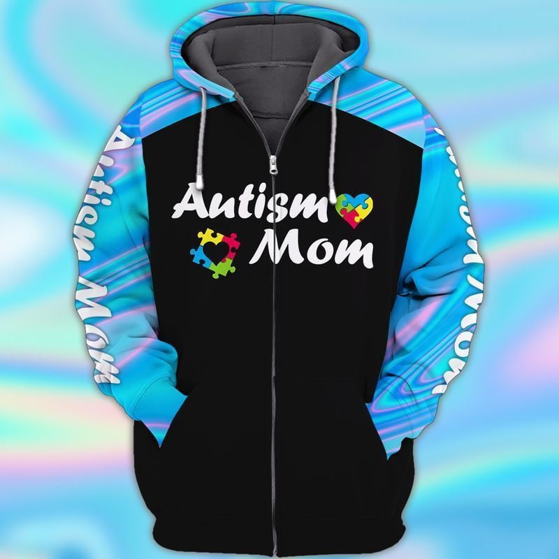 Autism Awareness Autism Mom 2 For Men And Women 3d Hoodie Zip Hoodie