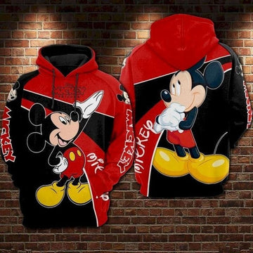 Disney Mickey Mouse Cute Lover 3d Hoodie Zip Hoodie 264
