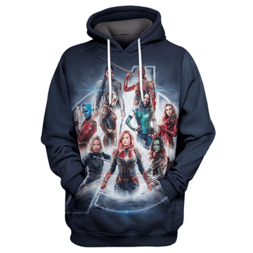 Marvel Of Girls 3d Hoodie Zip Hoodie