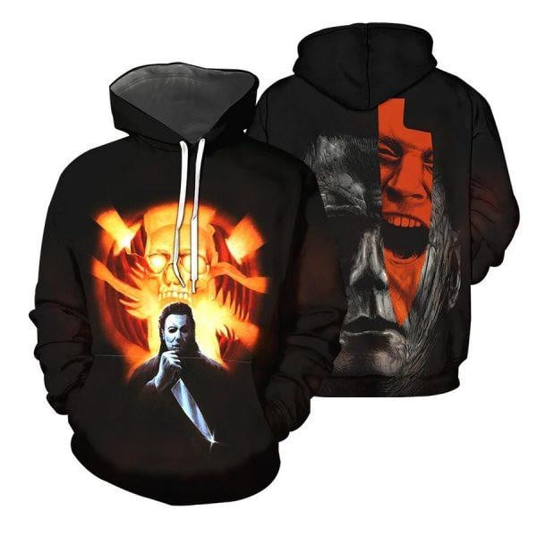 Michael Myers Screaming Horror Movies 2k513 Lover Gift,michael Myers All Over Print 3d Hoodie