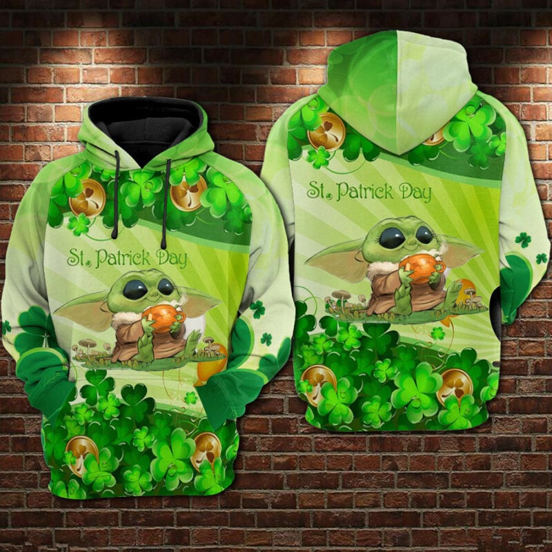 Baby Yoda Patrick's Day - Hoodies 55