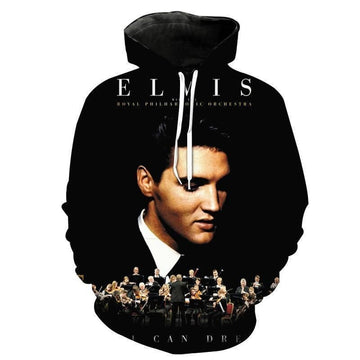 Cool Custom Hoodie Elvis Presley 3d Full Over Print Hoodie