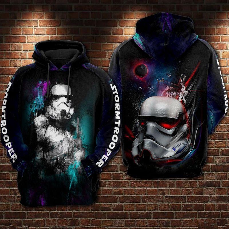 Star Wars Stormtrooper Black All Over Print Hoodie