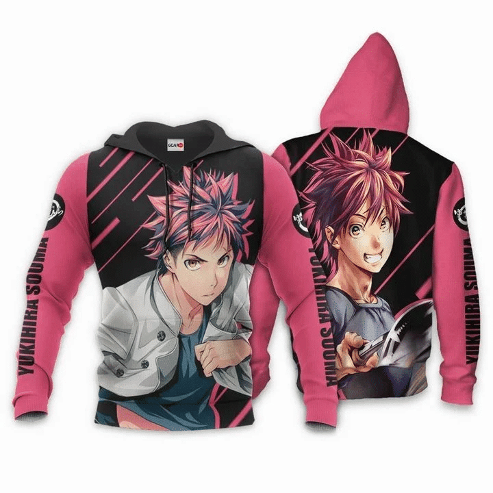 Food Wars Yukihira Souma Shokugeki No Soma Anime Manga For Men And Women 3d Hoodie Zip Hoodie