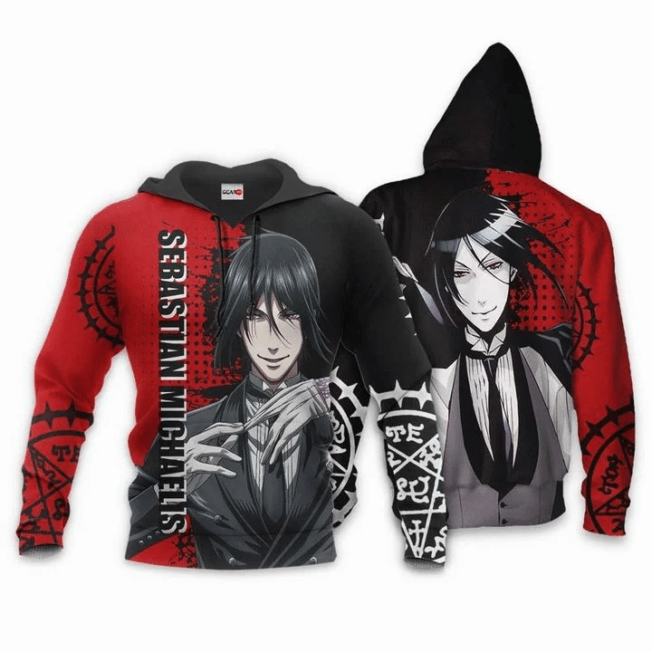 Sebastian Michaelis Anime Manga Black Butler For Men And Women 3d Hoodie Zip Hoodie