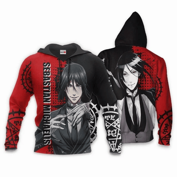 Sebastian Michaelis Anime Manga Black Butler For Men And Women 3d Hoodie Zip Hoodie