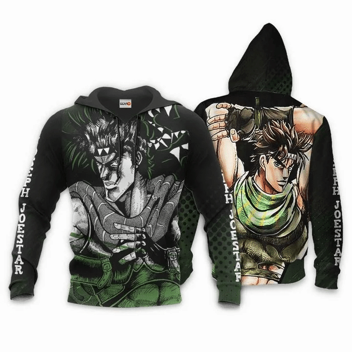 Joseph Joestar Anime Manga Jojo's Bizarre Adventure For Men And Women 3d Hoodie Zip Hoodie