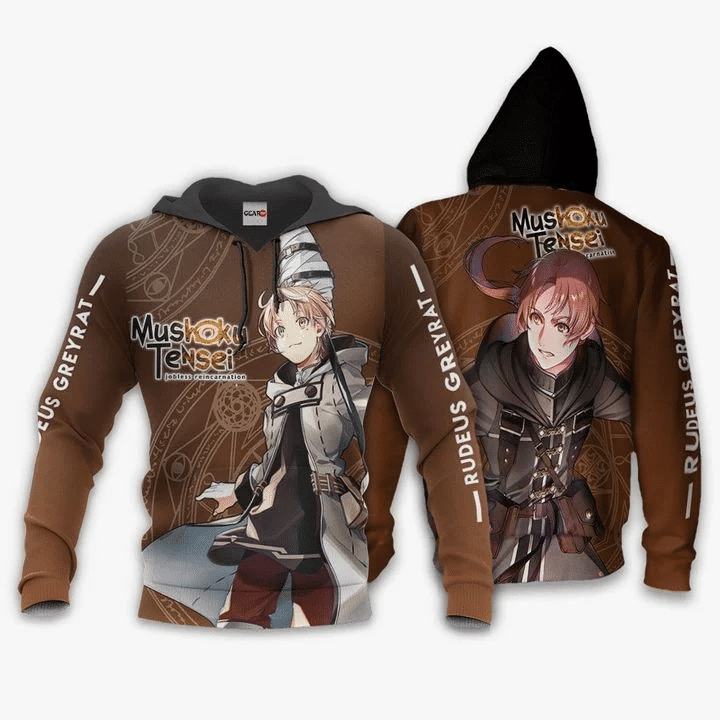 Rudeus Greyrat Anime Manga Mushoku Tensei For Men And Women 3d Hoodie Zip Hoodie