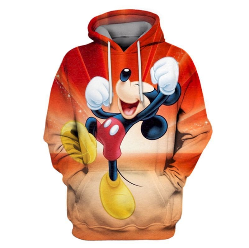 Mickey Mouse Happiness 3d Hoodie