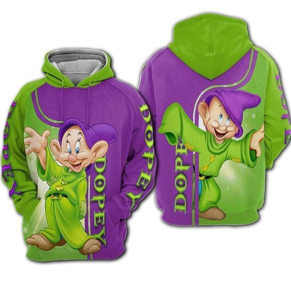 Dopey Snow White And The Seven Dwarfs Disney Cartoon 2k763 Lover Gift,dopey Disney All Over Print 3d Hoodie