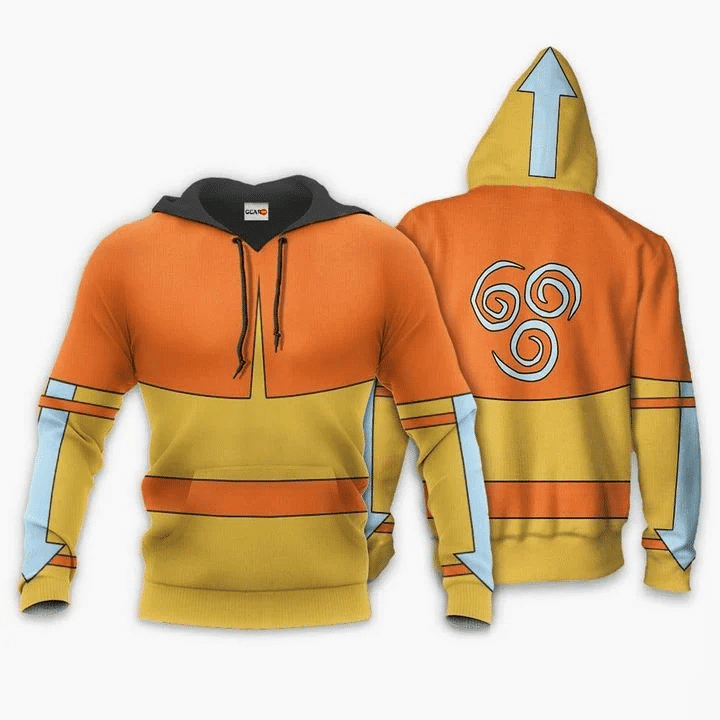 Avatar The Last Airbender Aang For Men And Women 3d Hoodie Zip Hoodie