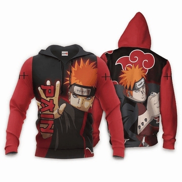 Naruto Pain Akatsuki Anime Manga For Men And Women 3d Hoodie Zip Hoodie