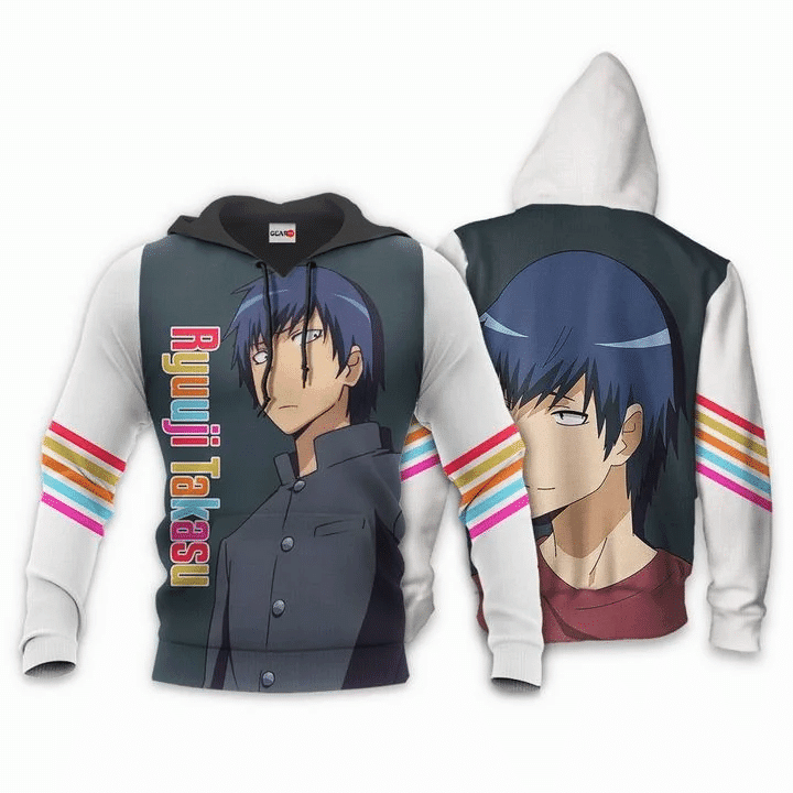 Toradora Ryuuji Takasu Anime Manga For Men And Women 3d Hoodie Zip Hoodie