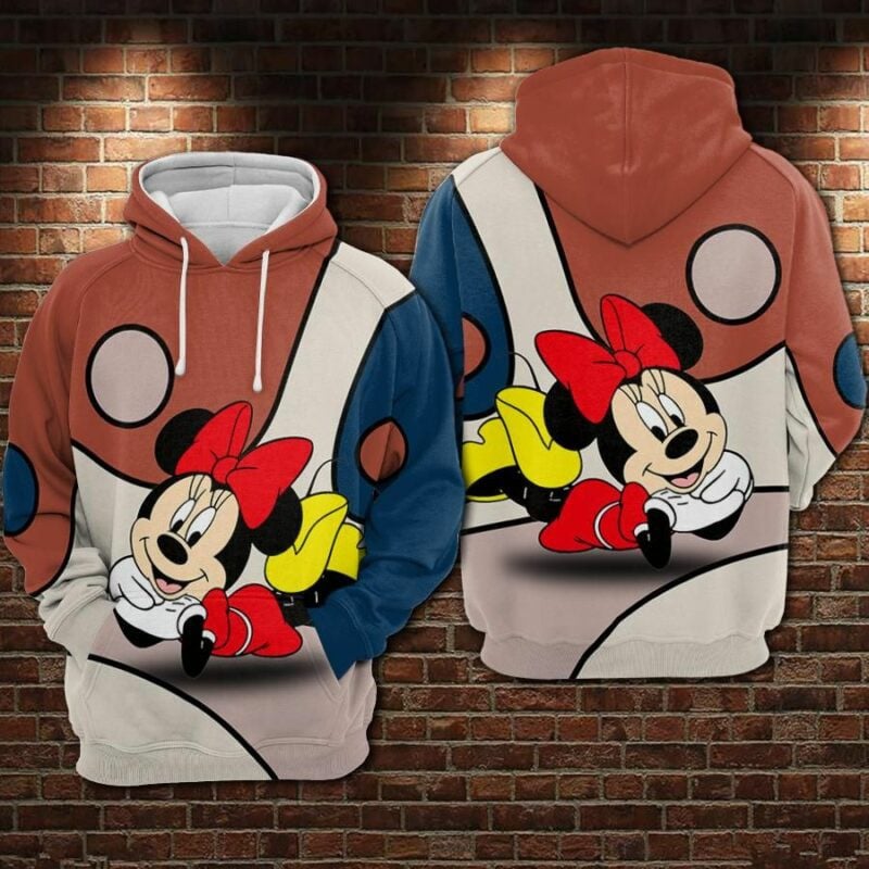 Minnie Mouse Movies Disney Over Print 3d Hoodie Zip Hoodie