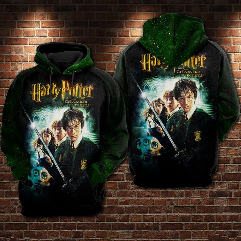 Harry Potter And The Chamber Of Secrets Part 2 Over Print 3d Hoodie Zip Hoodie