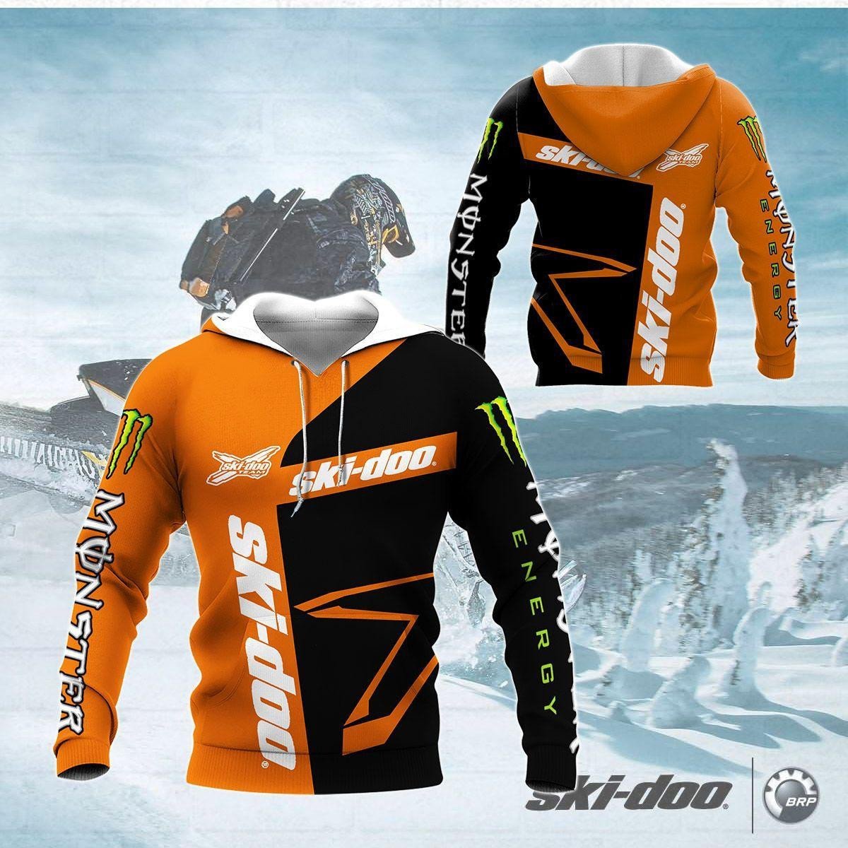 Ski-doo Racing Team 7k760 Fan Gift Zip Hoodie Hoodie Ii0