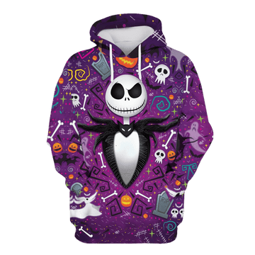 Jack Skellington Halloween 2 3d Hoodie
