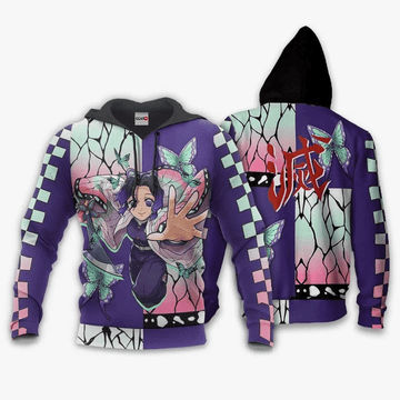 Demon Slayer Shinobu Kocho Anime Manga For Men And Women 3d Hoodie Zip Hoodie