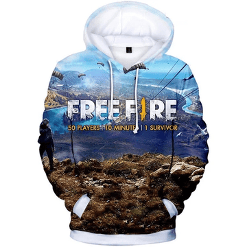 Free Fire Hoodies - Free Fire Game Series Battle Royale Poster 3d Hoodie