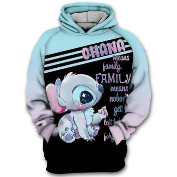 Ohana Means Family, Family Means Nobody Gets Left Behind Or Forgotten All Over Print Hoodie, Zip Hoodie