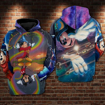 Mickey Disney Over Print 3d Hoodie Zip Hoodie 628