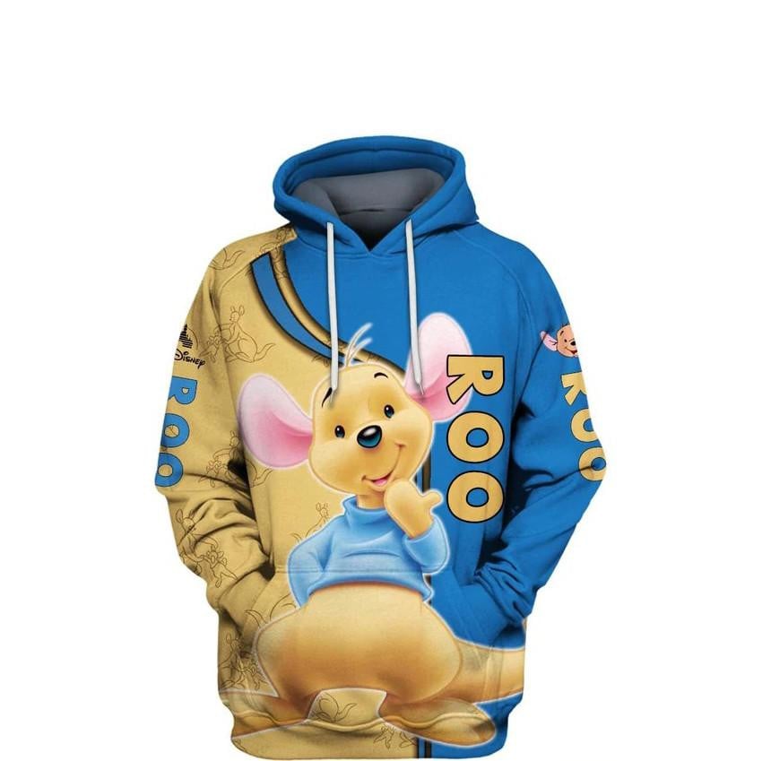 Roo Winnie The Pooh Disney, Cute Roo Young Kangaroo All Over Print Hoodie