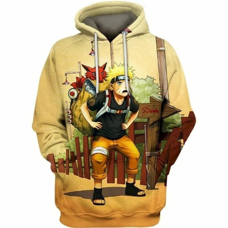 Kurama And Naruto Anime Men And Women All Over Printing 3d Hoodie