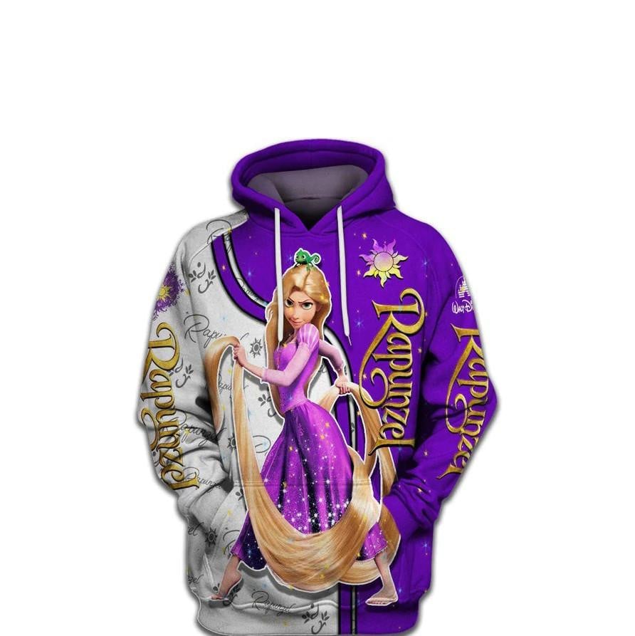 Disney Princess Fan Gift, Rapunzel Princess All Over Print Hoodie