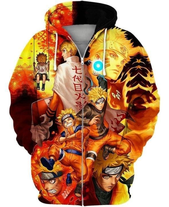 Naruto For Men And Women 3d Hoodie Zip Hoodie