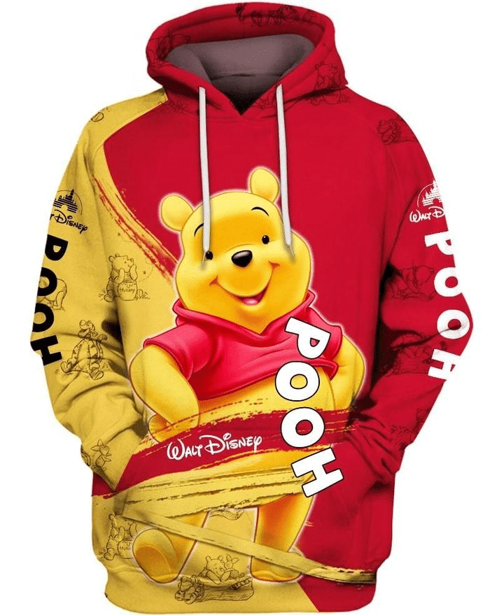 Cartoon Character Lovely Winnie The Pooh Hoodie All Over Printed 3d Unisex Men Women