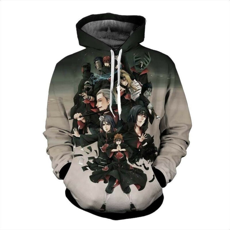 Naruto Hoodie - Team Akatsuki 3d Hoodie - Jacket