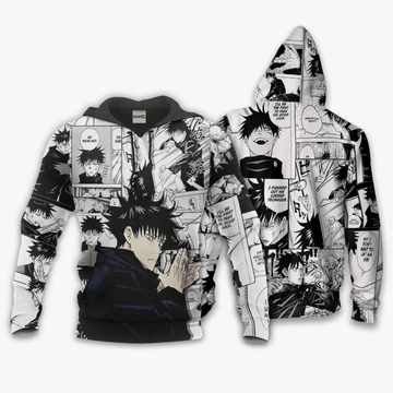 Megumi Fushiguro Anime Manga Jujutsu Kaisen For Men And Women 3d Hoodie Zip Hoodie