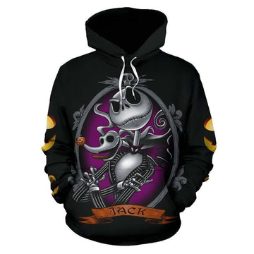 Nightmare Before Christmas Jack Skellington Pumpkin King Ver50 Aop Hoodie