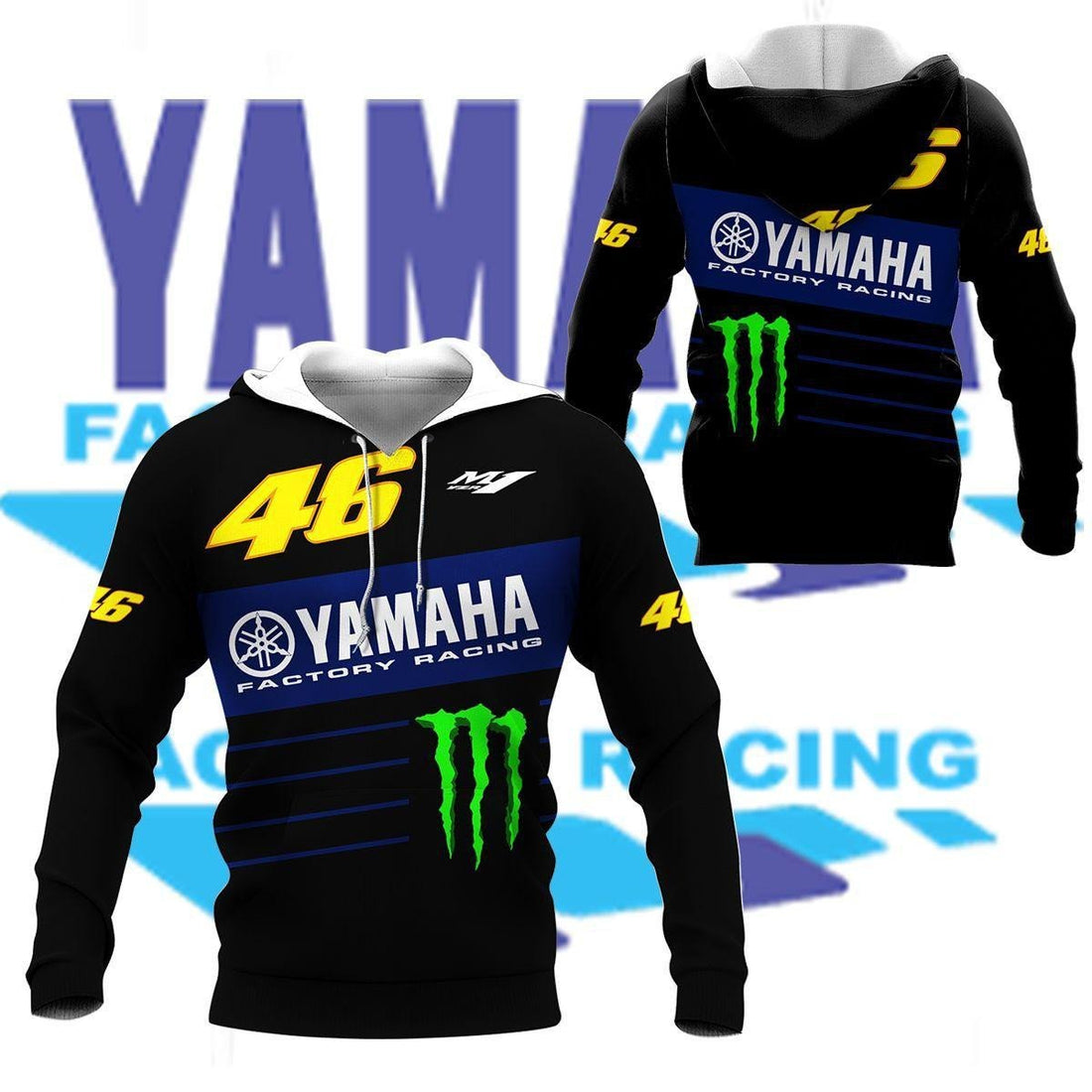 Yamaha Factory Racing Shirt Fan Gift 421, Stylist Unisex 3d Hoodie Zip Hoodie